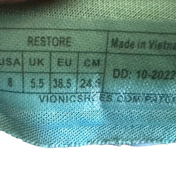 Vionic Blissful Restore Toe/Post Navy/Porcelain Blue Recovery Sandal - Picture 5 of 8